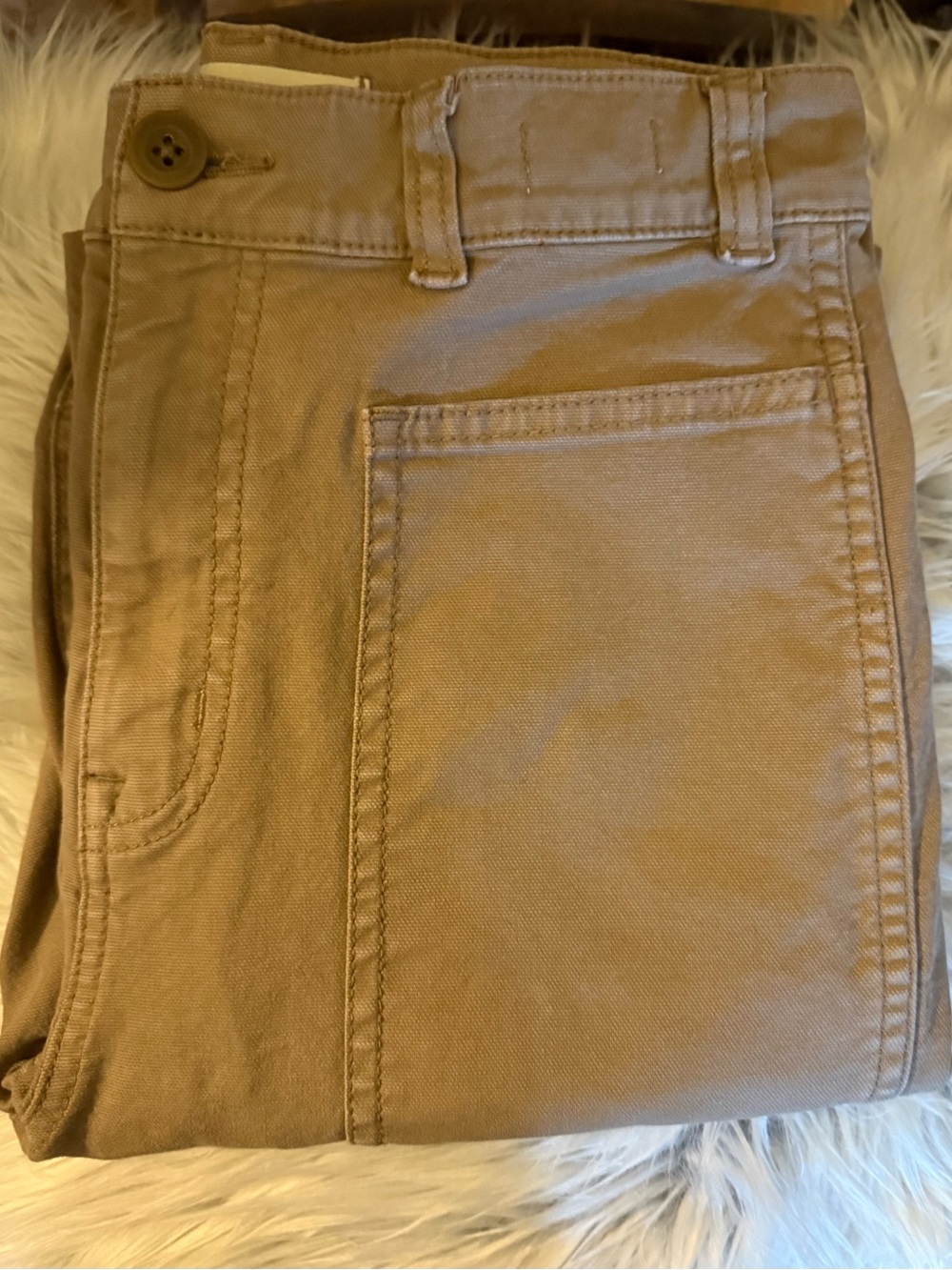 MADEWELL Women’s Straight-Leg Utility Pants in Taupe. Very comfy! - Picture 2 of 7